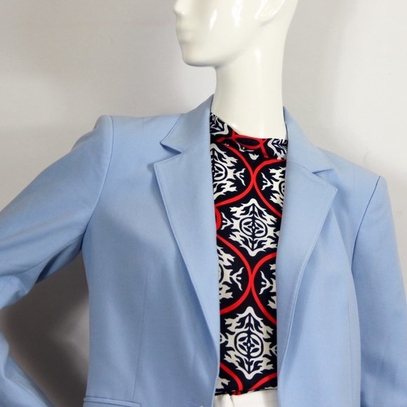 Calvin Klein Powder Blue Single-Breasted Blazer - Picture 2 of 7